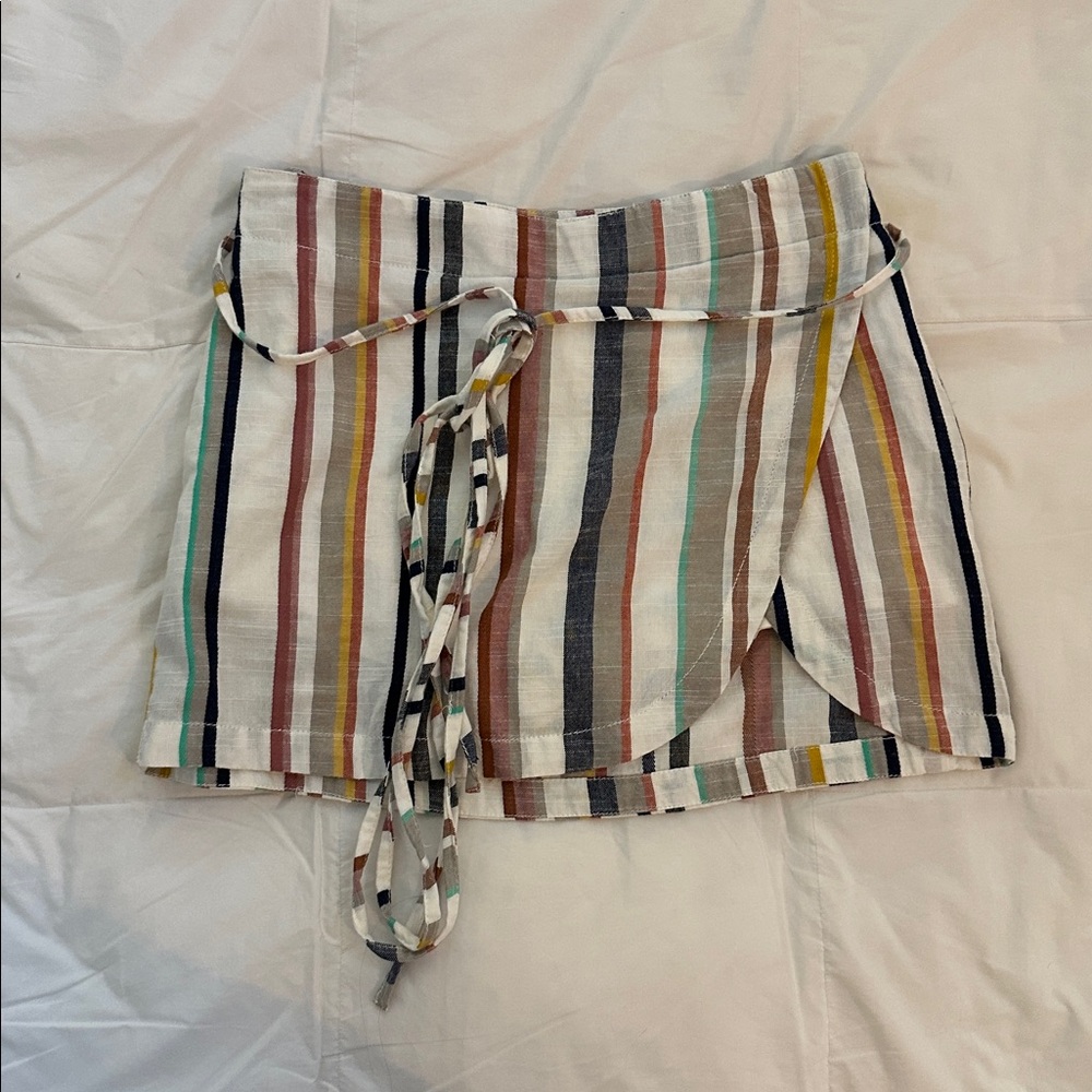 Free People striped mini skort - size 0